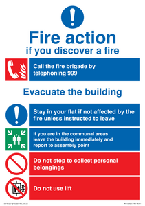 Fire Action - Stay in flat if not affected by the fire
